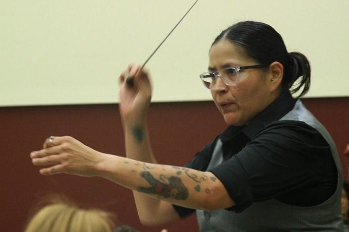 Tattooed, Mexican-American and female: Classical maestra keeps symphony in tune
