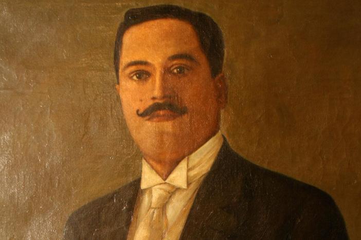 Is this painting an unknown work by an immigrant poet whose words inspired a generation?
