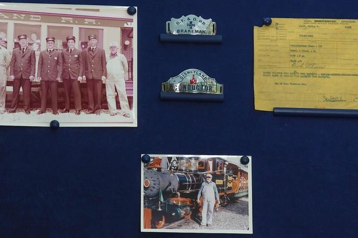 Appraisal: Disneyland Railroad Hat Badges, ca. 1957