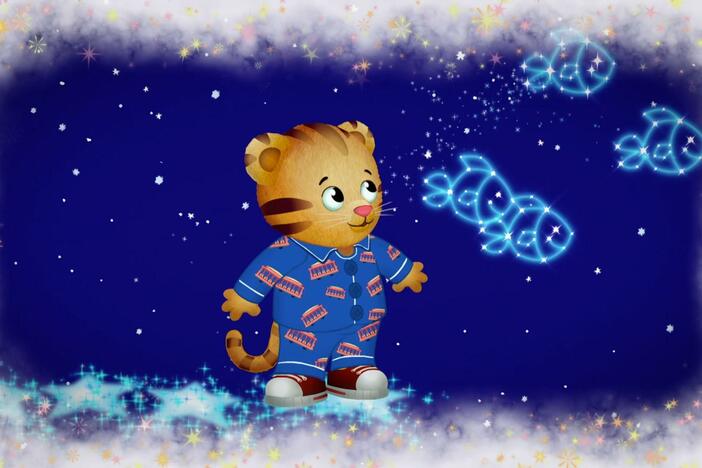 Daniel make believes that he can play with the stars.