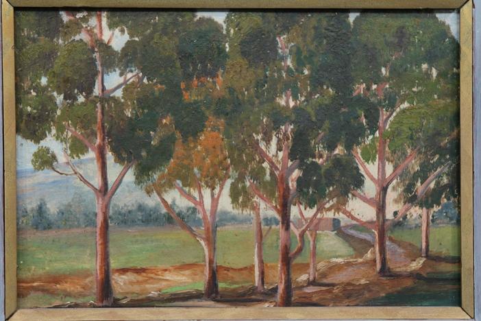 Appraisal: Oil Attributed to Joaquin Clausell, ca. 1925, from Omaha Hr 1.