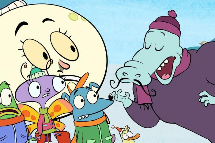 Salami Strong teaches the kids about his Italian Christmas traditions.