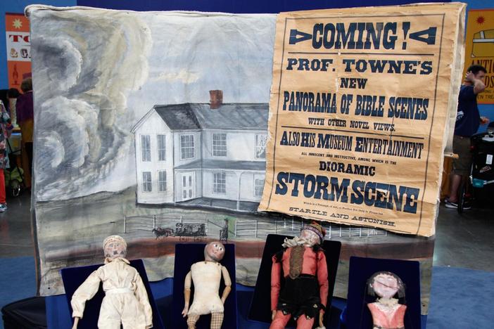 Appraisal: Traveling Puppet Show, ca. 1875, from Junk in the Trunk 3.