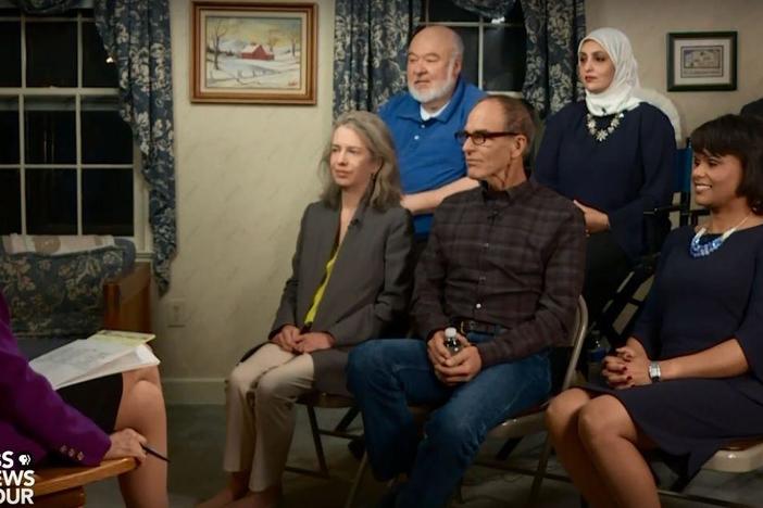 Judy Woodruff checks back in with a group of voters from the swing state of Virginia.