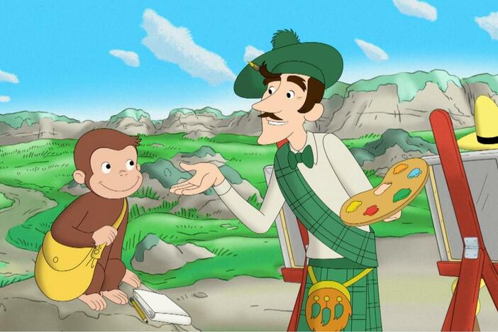 George learns all about being a mechanic./ George tries to find seahorses on land!