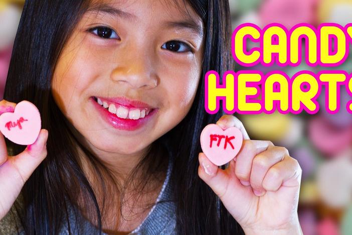 Make your own candy hearts for Valentine's Day! 