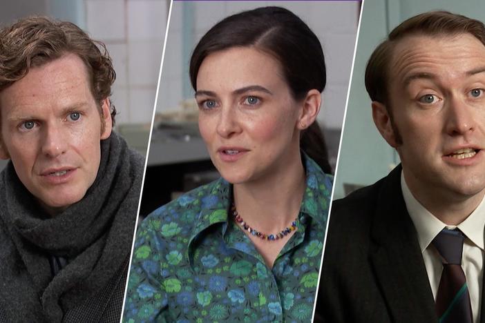 Shaun Evans, Sara Vickers, and Sean Rigby discuss the triangle between their characters.