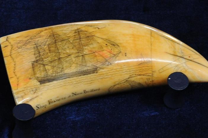 Appraisal: Fred Myrick Scrimshaw Tooth, ca. 1830, from Santa Clara, Hour 2.