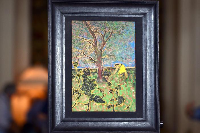 Appraisal: Benny Andrews Oil Painting, ca. 1962, from Newport, Part 2.