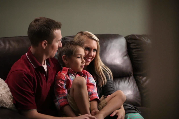 A military family watches PBS Kids for the morals they teach.