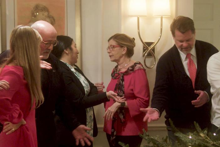 A family grapples with current events and uncovers hard truths— all before the flan.