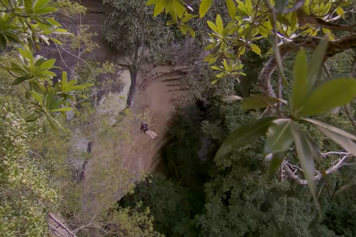 What's it like to rappel into the unknown?