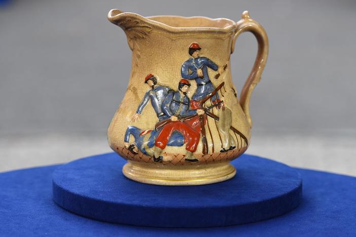 Appraisal: 1861 Colonel Ellsworth commemorative pitcher