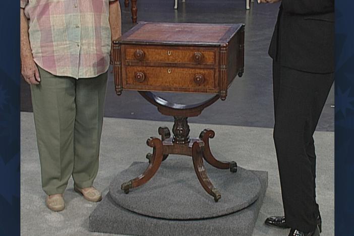 Appraisal: Boston Sewing Table, ca. 1815, from Vintage Sacramento.