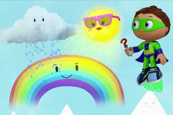 Pig and Princess can't find any rainbows.