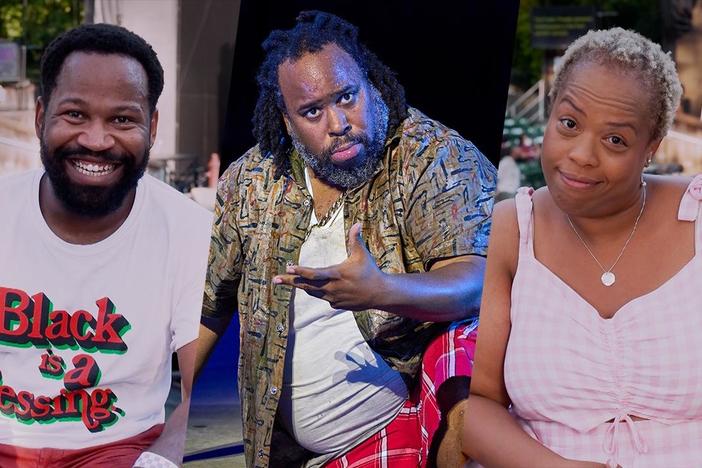 The cast of Merry Wives contemplate what role other than their own they'd like to play.