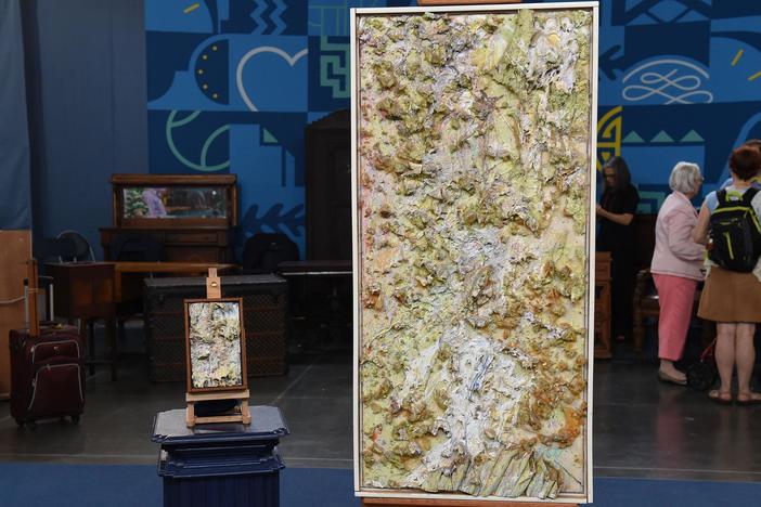 Appraisal: 1984 & 1987 Larry Poons Mixed Media Works, from Virginia Beach.