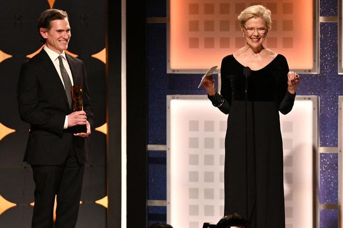 Career achievement award winner, Annette Bening, speaks about making films and education.