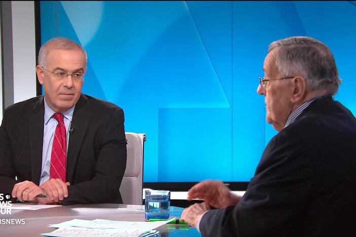 Shields and Brooks on Trump’s impeachment reaction, Democratic debate