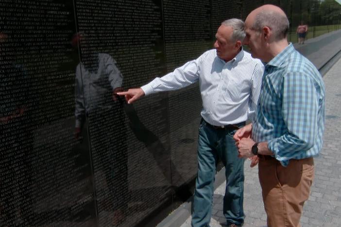 Jan Scruggs recounts the ways that the monument has helped him heal his war wounds.