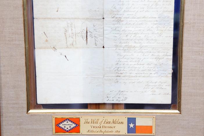 1834 Ben Rush Milam Signed Manuscript Document from El Paso Hour 3.