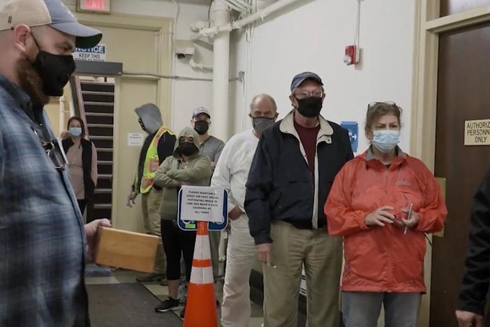Voters chose to vote by mail and in-person in the middle of the pandemic in 2020.