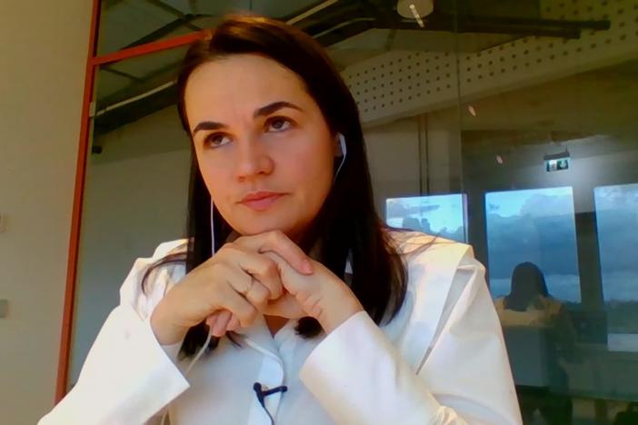 Belarusian opposition leader Svetlana Tikhanovskaya discusses her country's situation.
