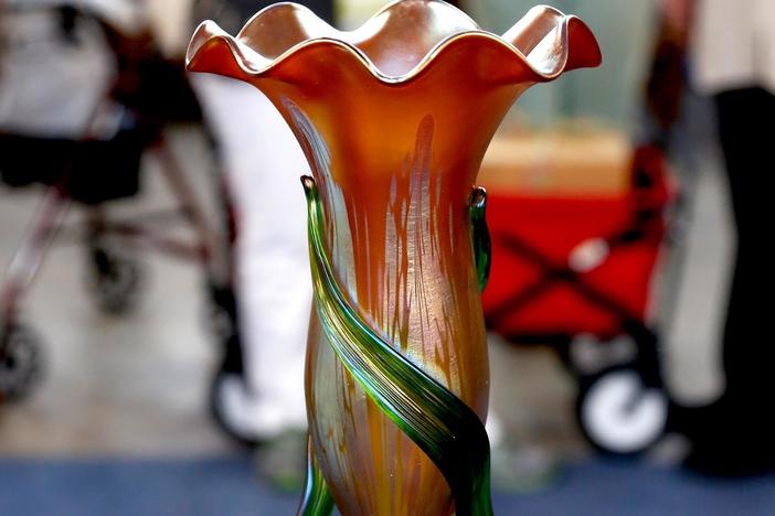 Appraisal: Loetz Flower Form Vase, ca. 1900, from Baton Rouge Hour 3.