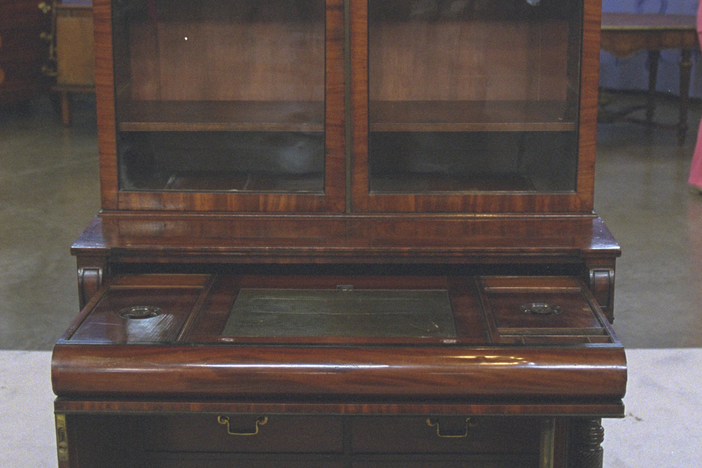Appraisal: Regency Secretary Bookcase, ca. 1815, from Vintage Hot Springs.