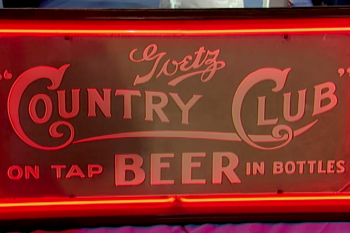 Appraise: 1933 Goetz "Country Club" Beer Neon Sign, in Vintage Omaha.