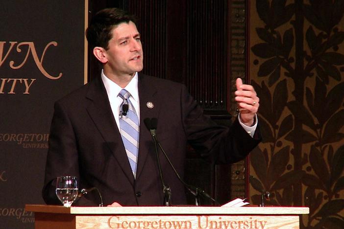 They have different views about what Catholic teaching says about the role of government.