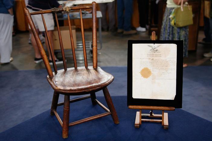 Appraisal: Windsor Chair & Passport, ca. 1815, from Celebrating Black Americana.