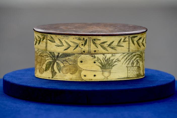 Appraisal: Whaler's Scrimshaw Ditty Box, ca. 1830