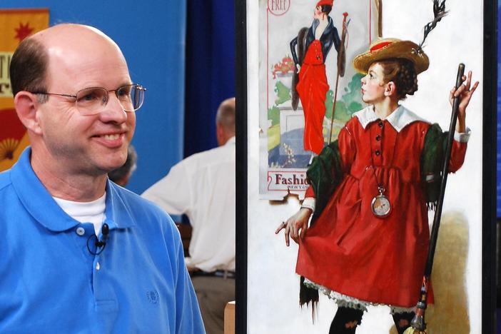 Eugene Web-exclusive interview of the owner of the 1919 Norman Rockwell oil on canvas.
