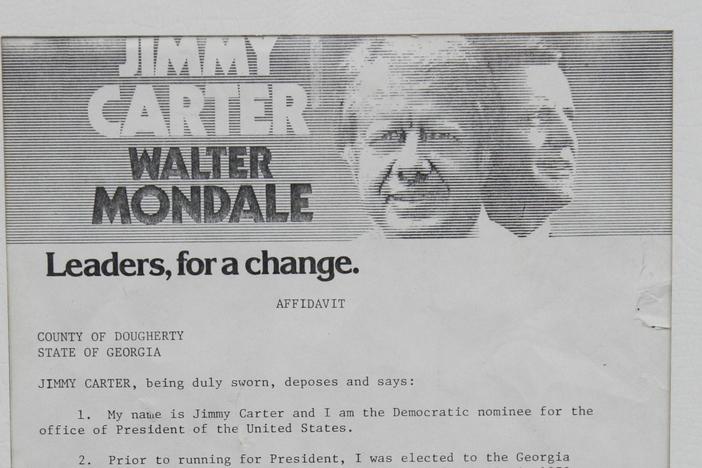 Appraisal: Jimmy Carter Affidavit from the 1976 Presidential Campaign.