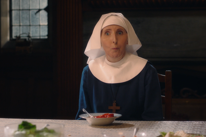 Sister Hilda tries her best to alleviate Sister Julienne's stress and duty roster.