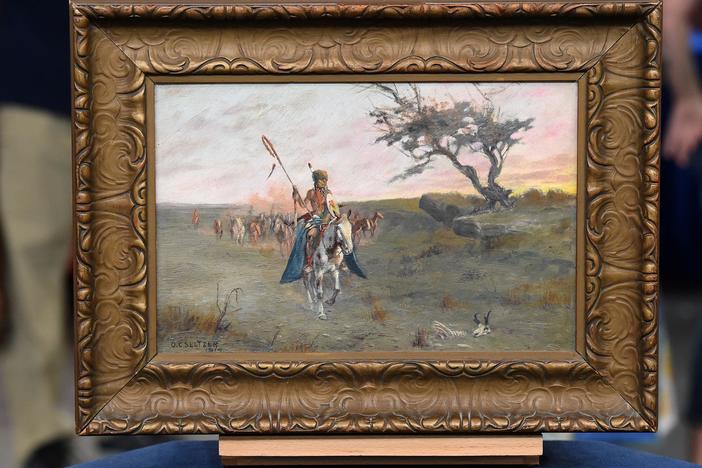 Appraisal: 1914 Olaf Carl Seltzer Oil on Board, from Salt Lake City Hour 1.