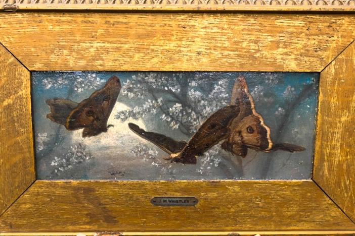 Appraisal: 1859 Oil on Wooden Panel Painting