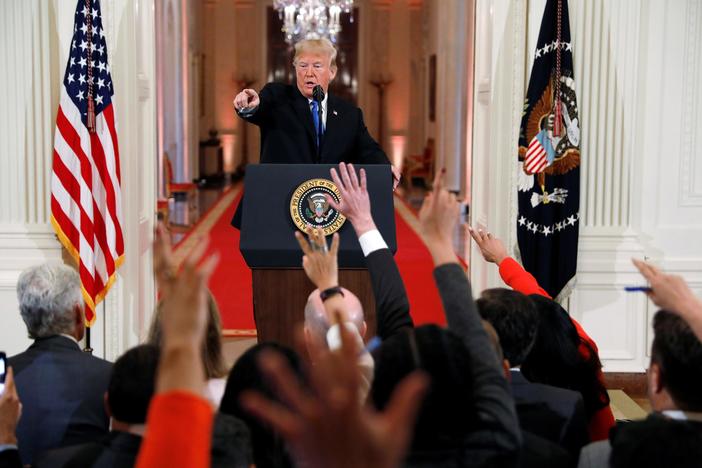 Trump calls a question about nationalism ‘racist’ in post-election news conference