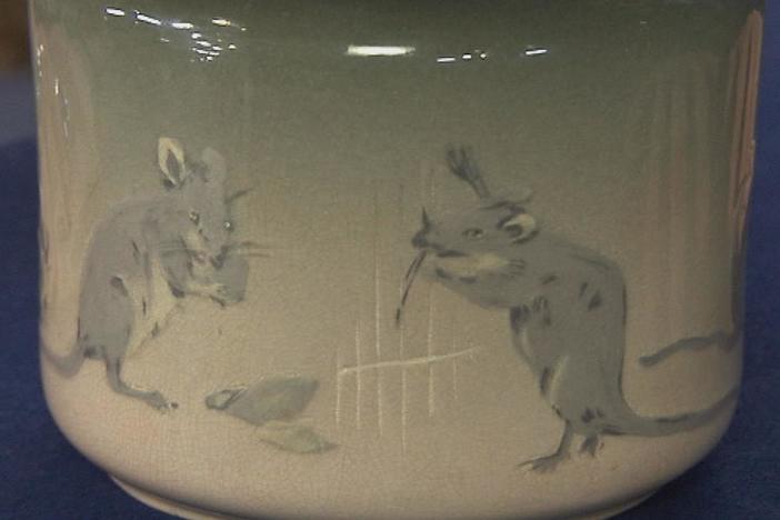 Appraisal: Weller Eocean Claude Leffler Pot, ca. 1905, from Charleston, Hour 2.