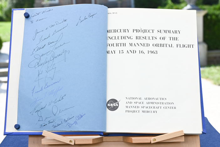 Appraisal: Astronaut-signed Mercury Project Book, ca. 1963