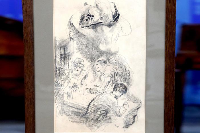 Appraisal: 1941 George Grosz Illustration, from Baton Rouge Hour 2.