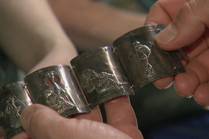 Appraisal: Peruvian Silver Bracelet, ca. 1930, in Celebrating Latino Heritage