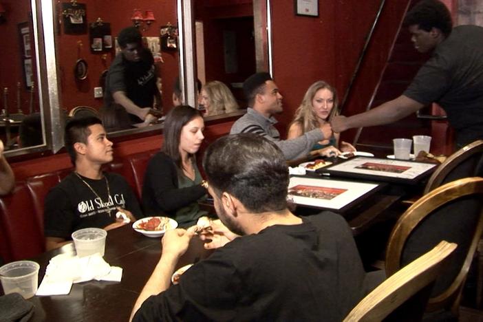 A supper club where more than three out of four of the staff have been in prison.