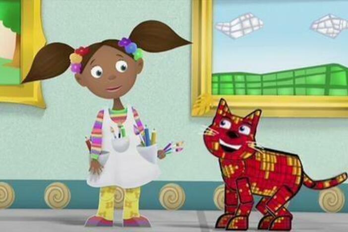 The Super Readers explore a magical art museum with a talented young artist named Zora.