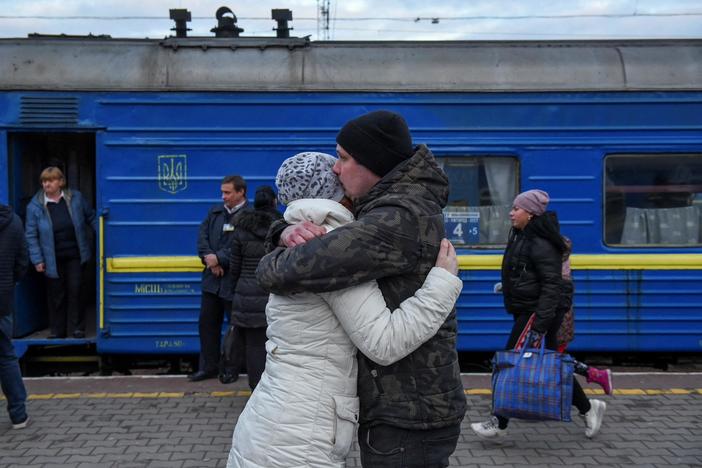 Biden bans Russian oil in the U.S. as evacuations continue in Ukraine