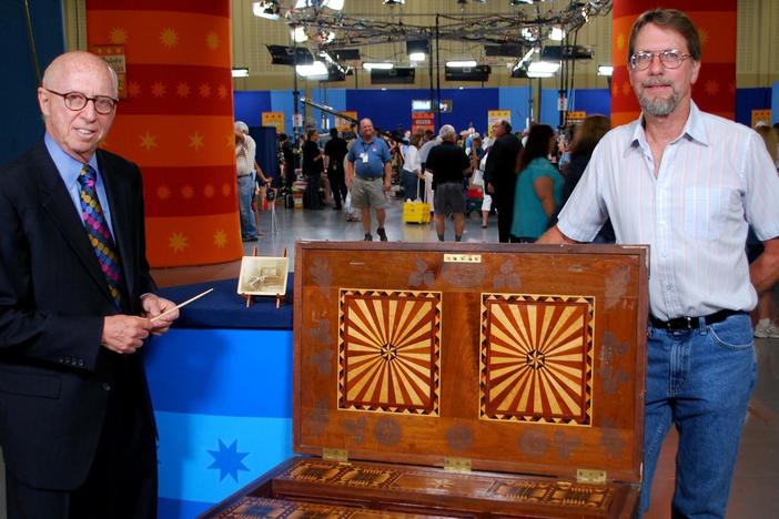 Tulsa Web-Exclusive Appraisal: 1894 Marquetry Tool Chest