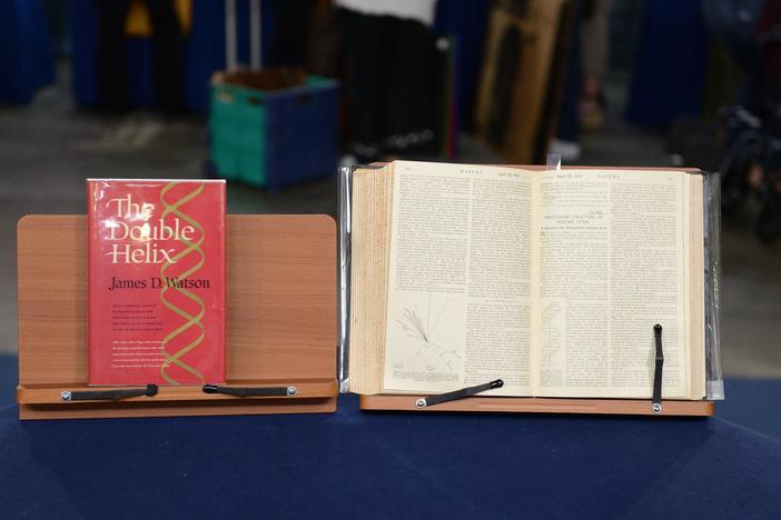 Appraisal: Watson & Crick Signed Double Helix, from Salt Lake City Hour 3.