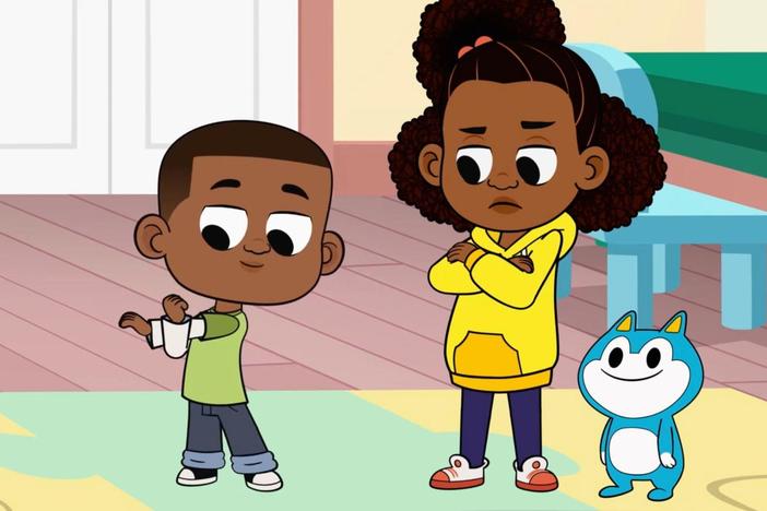 Luke teaches Lyla the Carrot Cake dance, but she gets frustrated when she can't do it.