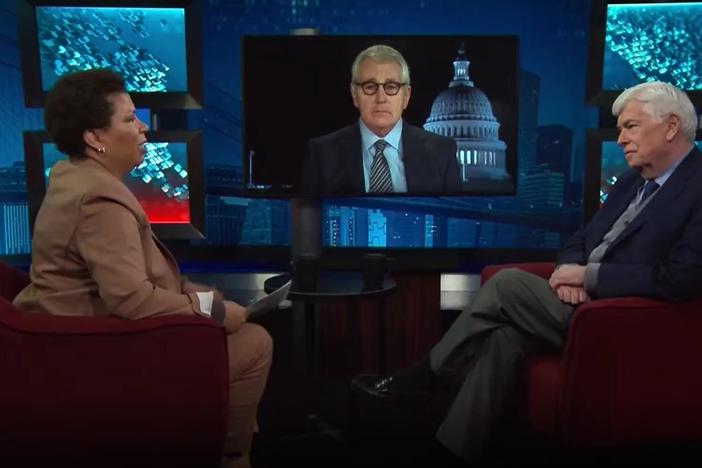 Former senators Christopher Dodd and Chuck Hagel discuss partisanship in the U.S.